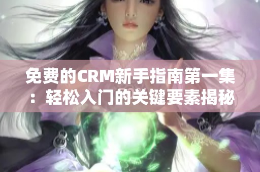 免费的CRM新手指南第一集：轻松入门的关键要素揭秘