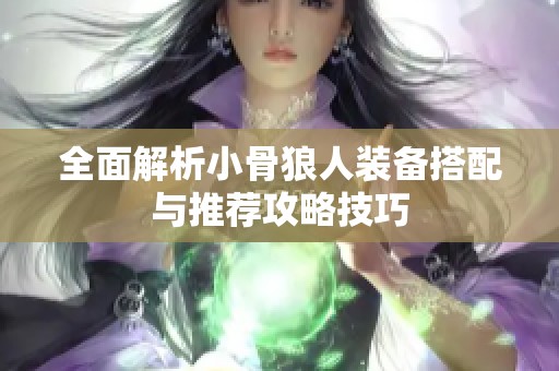 全面解析小骨狼人装备搭配与推荐攻略技巧