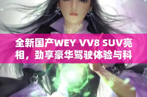 全新国产WEY VV8 SUV亮相，劲享豪华驾驶体验与科技配置