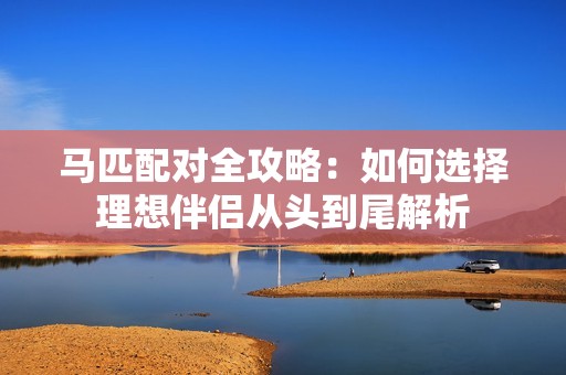 马匹配对全攻略：如何选择理想伴侣从头到尾解析