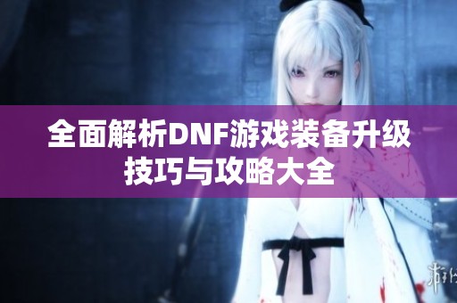 全面解析DNF游戏装备升级技巧与攻略大全