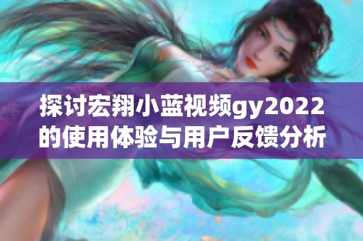 探讨宏翔小蓝视频gy2022的使用体验与用户反馈分析