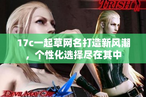 17c一起草网名打造新风潮，个性化选择尽在其中