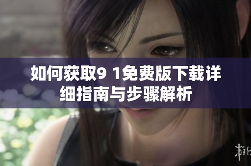 如何获取9 1免费版下载详细指南与步骤解析
