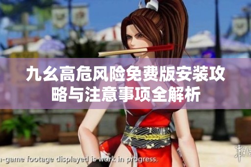 九幺高危风险免费版安装攻略与注意事项全解析