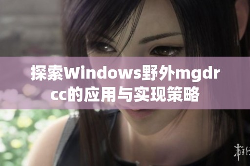 探索Windows野外mgdrcc的应用与实现策略