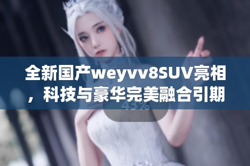 全新国产weyvv8SUV亮相，科技与豪华完美融合引期待