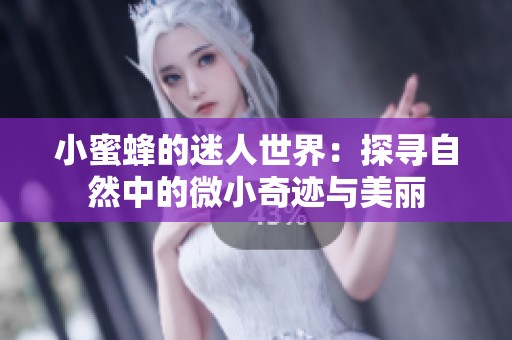 小蜜蜂的迷人世界：探寻自然中的微小奇迹与美丽