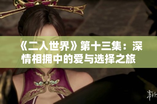 《二人世界》第十三集：深情相拥中的爱与选择之旅
