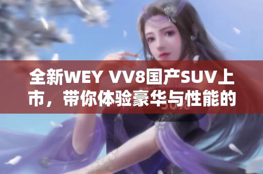 全新WEY VV8国产SUV上市，带你体验豪华与性能的完美结合