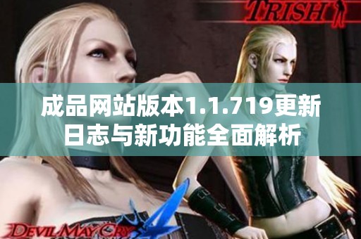 成品网站版本1.1.719更新日志与新功能全面解析