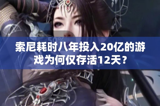 索尼耗时八年投入20亿的游戏为何仅存活12天？