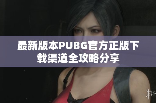 最新版本PUBG官方正版下载渠道全攻略分享