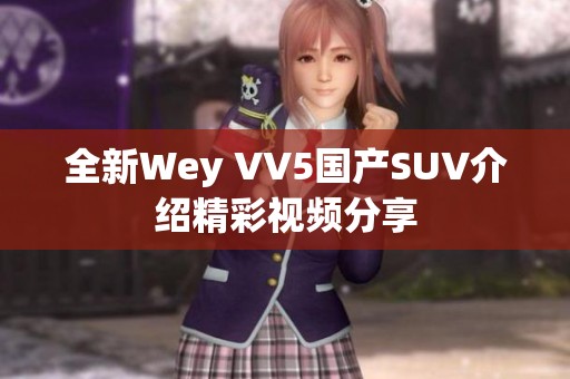 全新Wey VV5国产SUV介绍精彩视频分享