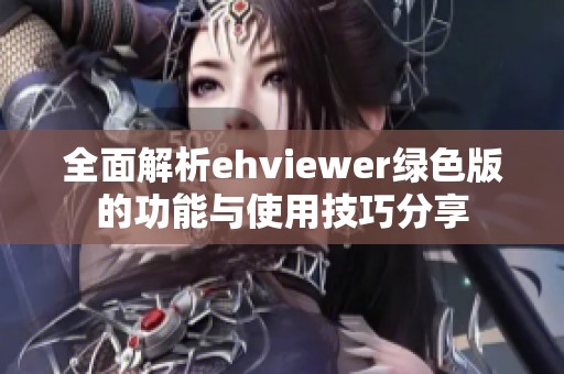 全面解析ehviewer绿色版的功能与使用技巧分享