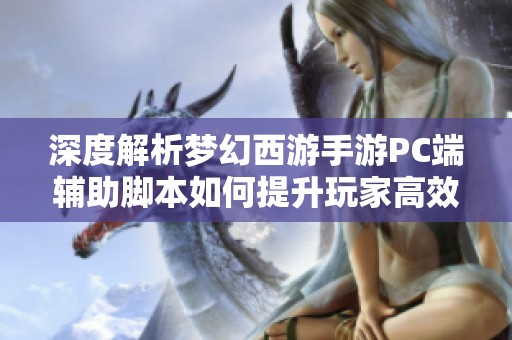 深度解析梦幻西游手游PC端辅助脚本如何提升玩家高效游戏体验与乐趣