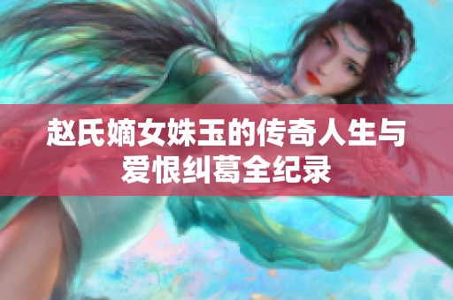 赵氏嫡女姝玉的传奇人生与爱恨纠葛全纪录