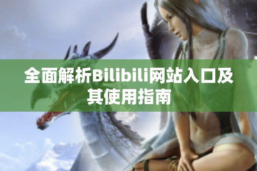 全面解析Bilibili网站入口及其使用指南