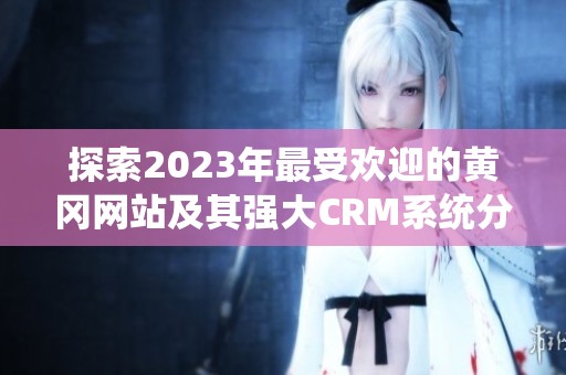 探索2023年最受欢迎的黄冈网站及其强大CRM系统分析