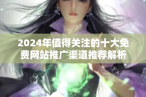 2024年值得关注的十大免费网站推广渠道推荐解析