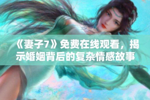 《妻子7》免费在线观看，揭示婚姻背后的复杂情感故事