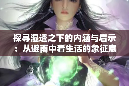 探寻湿透之下的内涵与启示：从避雨中看生活的象征意义