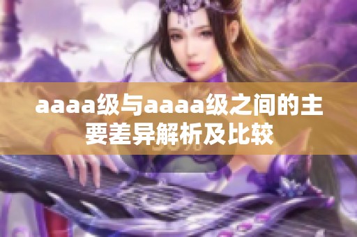 aaaa级与aaaa级之间的主要差异解析及比较