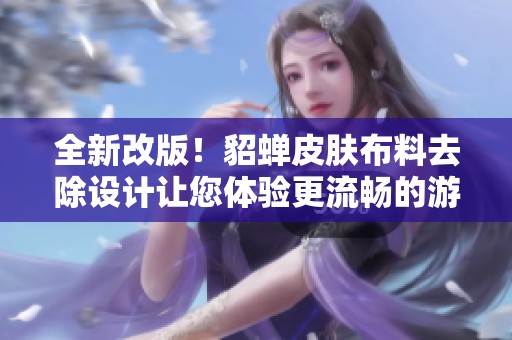 全新改版！貂蝉皮肤布料去除设计让您体验更流畅的游戏乐趣