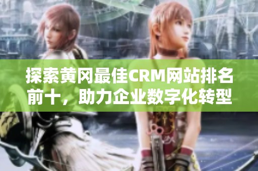 探索黄冈最佳CRM网站排名前十，助力企业数字化转型