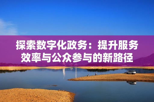 探索数字化政务：提升服务效率与公众参与的新路径