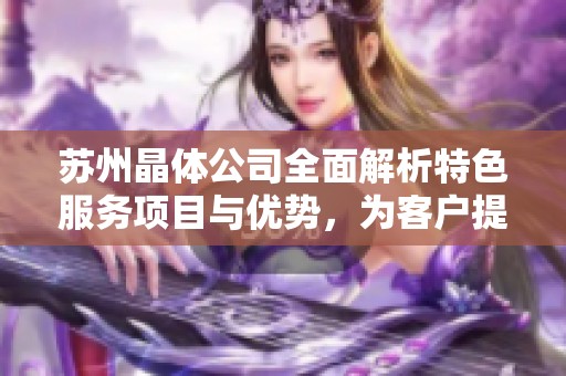 苏州晶体公司全面解析特色服务项目与优势，为客户提供卓越体验