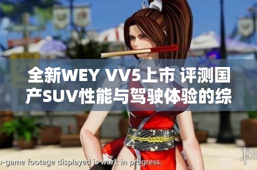 全新WEY VV5上市 评测国产SUV性能与驾驶体验的综合解析