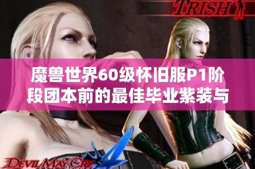 魔兽世界60级怀旧服P1阶段团本前的最佳毕业紫装与图纸解析