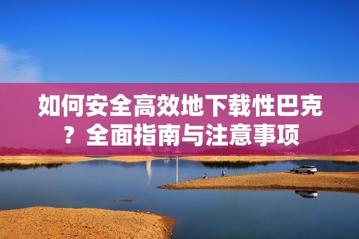 如何安全高效地下载性巴克？全面指南与注意事项