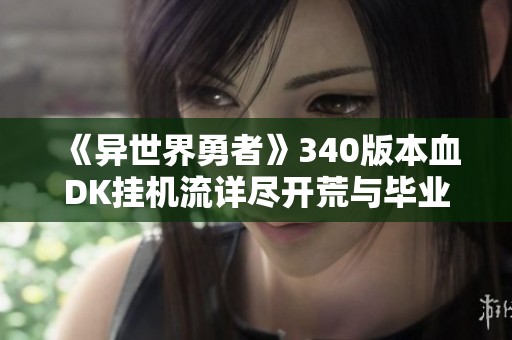 《异世界勇者》340版本血DK挂机流详尽开荒与毕业攻略分享
