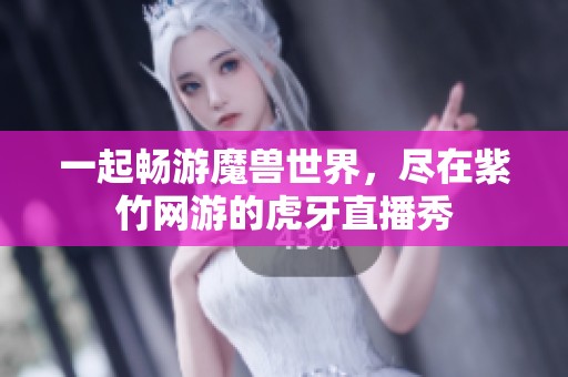 一起畅游魔兽世界，尽在紫竹网游的虎牙直播秀