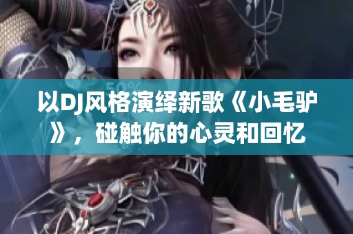 以DJ风格演绎新歌《小毛驴》，碰触你的心灵和回忆