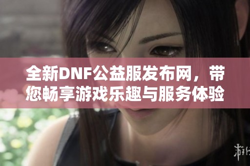 全新DNF公益服发布网，带您畅享游戏乐趣与服务体验