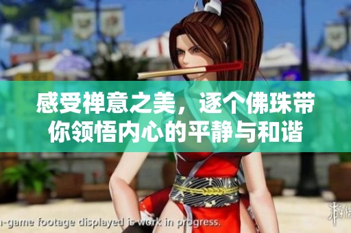 感受禅意之美，逐个佛珠带你领悟内心的平静与和谐
