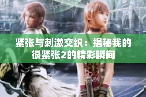 紧张与刺激交织：揭秘我的很紧张2的精彩瞬间