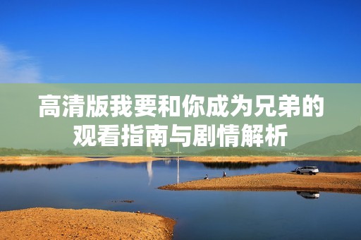 高清版我要和你成为兄弟的观看指南与剧情解析