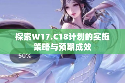 探索W17.C18计划的实施策略与预期成效