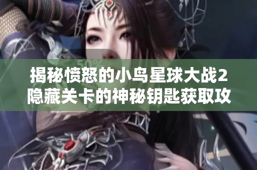 揭秘愤怒的小鸟星球大战2隐藏关卡的神秘钥匙获取攻略与技巧分享