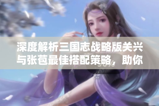 深度解析三国志战略版关兴与张苞最佳搭配策略，助你构建最强战斗组合