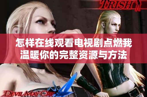 怎样在线观看电视剧点燃我温暖你的完整资源与方法