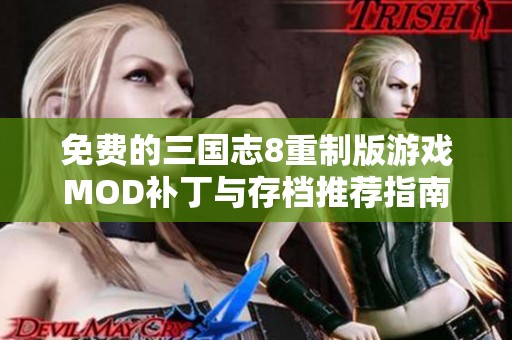 免费的三国志8重制版游戏MOD补丁与存档推荐指南