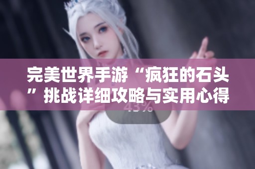 完美世界手游“疯狂的石头”挑战详细攻略与实用心得分享