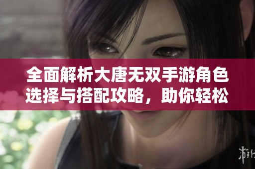 全面解析大唐无双手游角色选择与搭配攻略，助你轻松决策