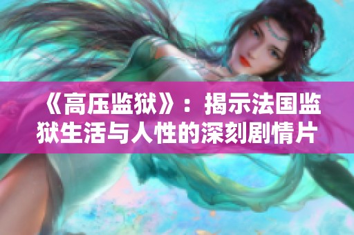 《高压监狱》：揭示法国监狱生活与人性的深刻剧情片解析